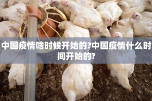 中国疫情啥时候开始的?中国疫情什么时间开始的?