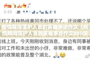 疫情期间医护人员的英雄事迹作文（疫情期间医护人员的英雄事迹作文800字）
