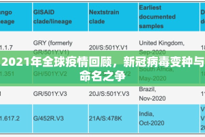 2021年全球疫情回顾，新冠病毒变种与命名之争