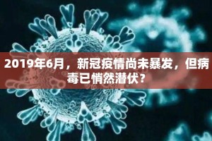 2019年6月，新冠疫情尚未暴发，但病毒已悄然潜伏？