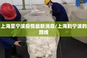 上海至宁波疫情最新消息/上海到宁波的路线
