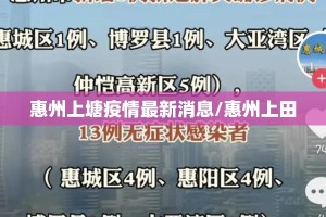 惠州上塘疫情最新消息/惠州上田