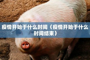疫情开始于什么时间（疫情开始于什么时间结束）