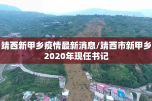 靖西新甲乡疫情最新消息/靖西市新甲乡2020年现任书记
