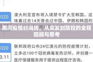 黑河疫情时间线，从突发到防控的全程回顾与思考