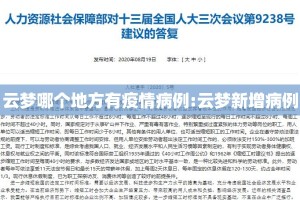 云梦哪个地方有疫情病例:云梦新增病例