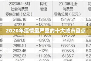 2020年疫情最严重的十大城市盘点