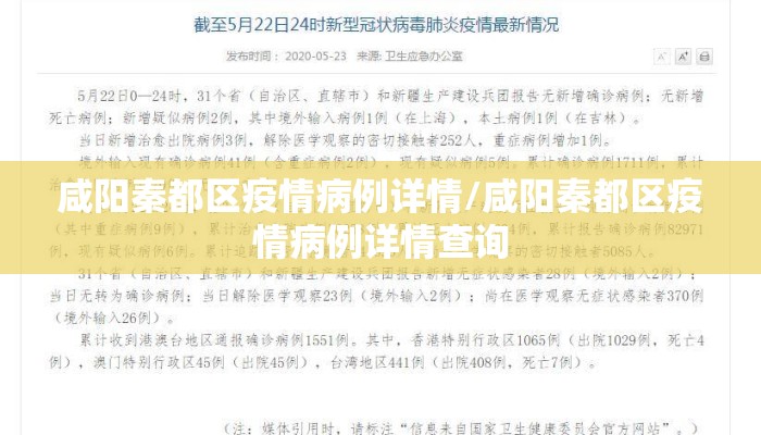 咸阳秦都区疫情病例详情/咸阳秦都区疫情病例详情查询