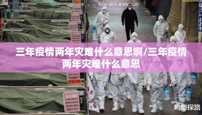 三年疫情两年灾难什么意思啊/三年疫情两年灾难什么意思