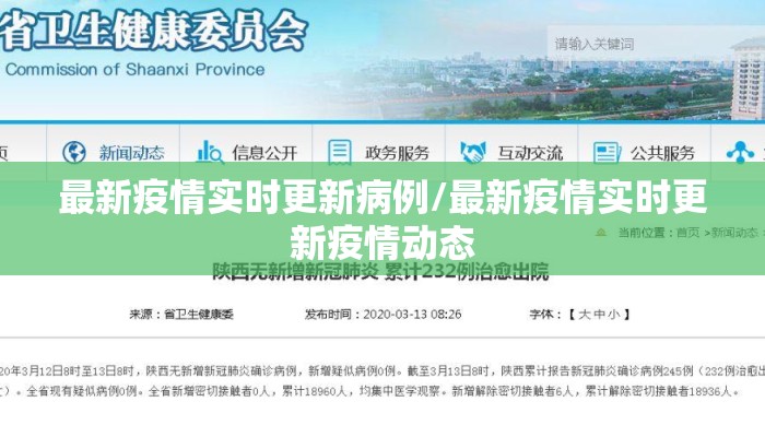 最新疫情实时更新病例/最新疫情实时更新疫情动态
