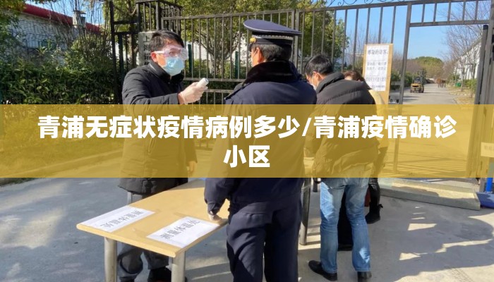 青浦无症状疫情病例多少/青浦疫情确诊小区