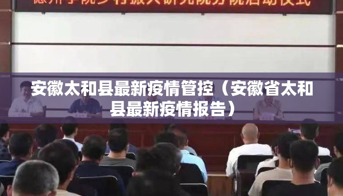 安徽太和县最新疫情管控（安徽省太和县最新疫情报告）