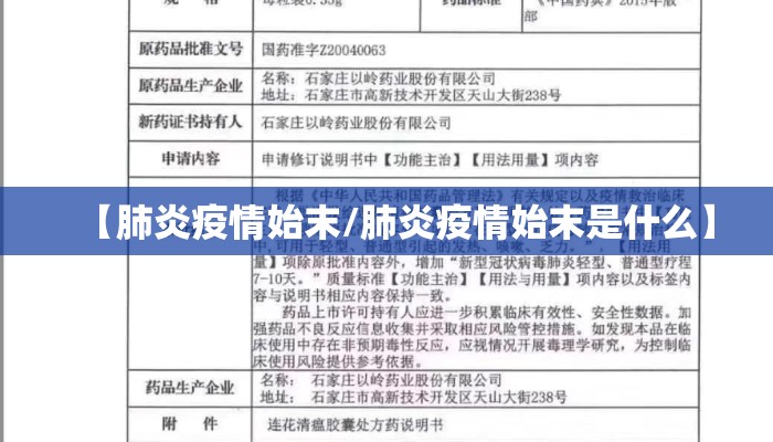 【肺炎疫情始末/肺炎疫情始末是什么】