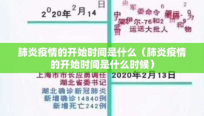 肺炎疫情的开始时间是什么（肺炎疫情的开始时间是什么时候）