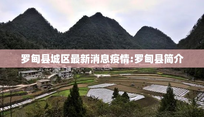 罗甸县城区最新消息疫情:罗甸县简介