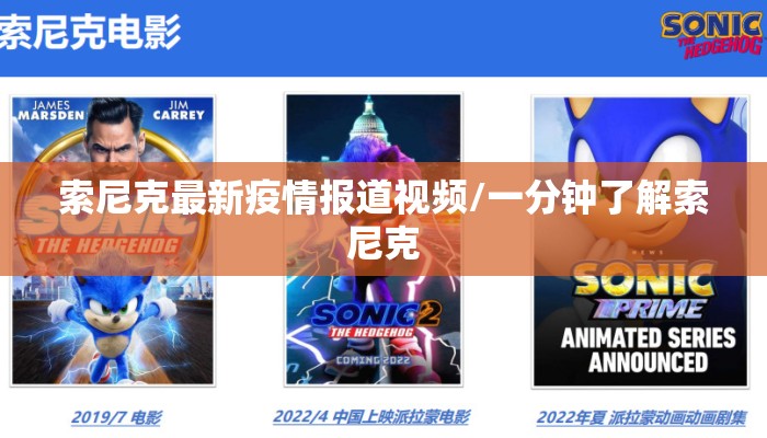 索尼克最新疫情报道视频/一分钟了解索尼克