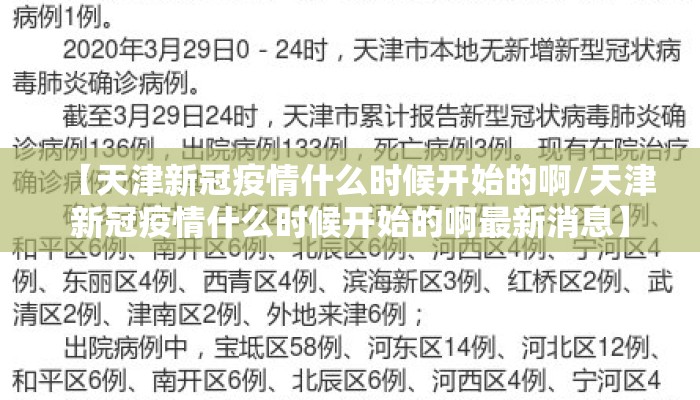 【天津新冠疫情什么时候开始的啊/天津新冠疫情什么时候开始的啊最新消息】
