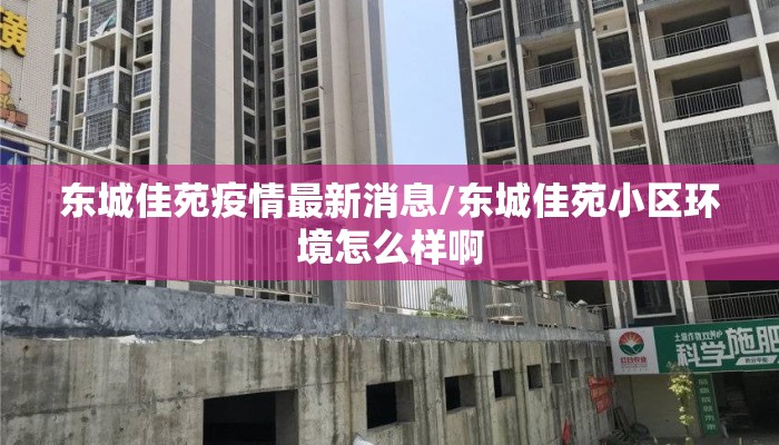 东城佳苑疫情最新消息/东城佳苑小区环境怎么样啊