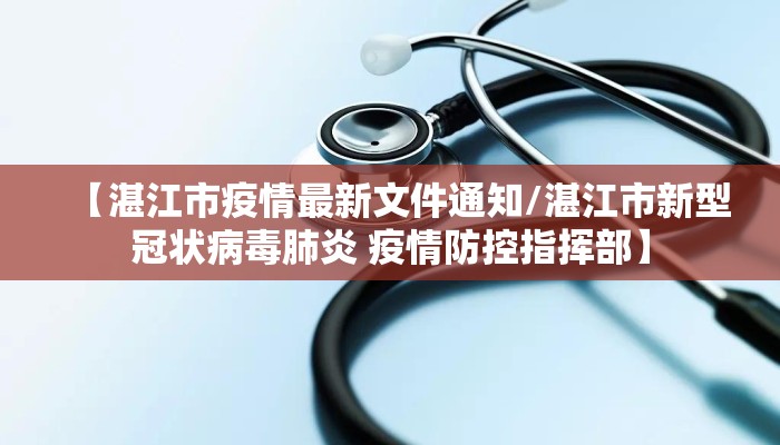 【湛江市疫情最新文件通知/湛江市新型冠状病毒肺炎 疫情防控指挥部】