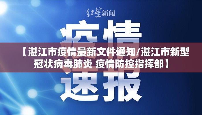 【湛江市疫情最新文件通知/湛江市新型冠状病毒肺炎 疫情防控指挥部】