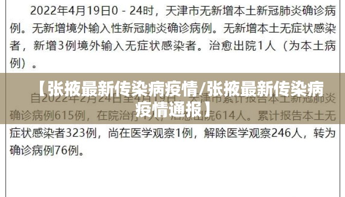 【张掖最新传染病疫情/张掖最新传染病疫情通报】