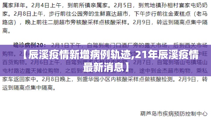 【辰溪疫情新增病例轨迹,21年辰溪疫情最新消息】