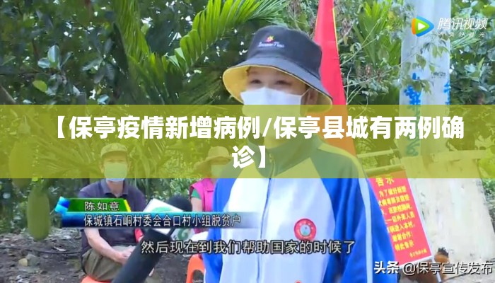 【保亭疫情新增病例/保亭县城有两例确诊】