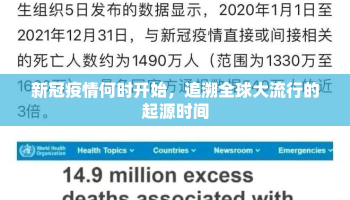 新冠疫情何时开始，追溯全球大流行的起源时间