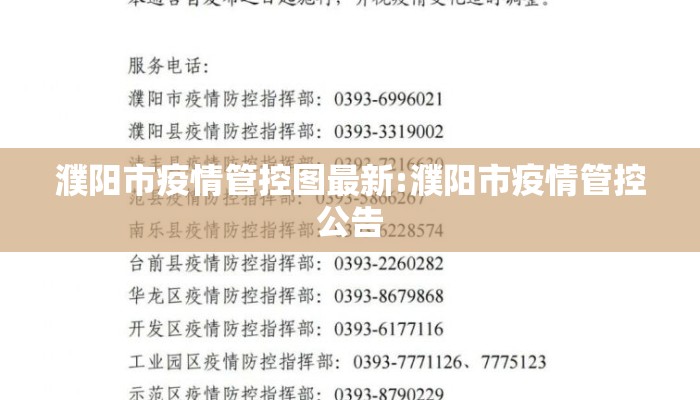 濮阳市疫情管控图最新:濮阳市疫情管控公告