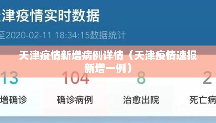 天津疫情新增病例详情（天津疫情速报新增一例）