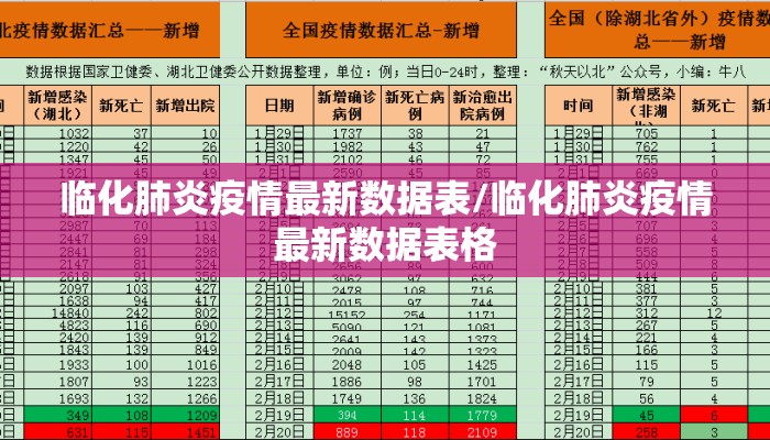 临化肺炎疫情最新数据表/临化肺炎疫情最新数据表格
