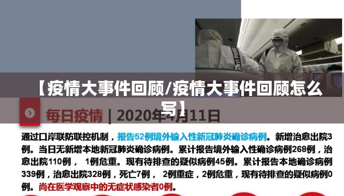 【疫情大事件回顾/疫情大事件回顾怎么写】