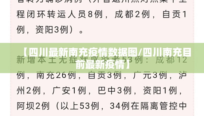 【四川最新南充疫情数据图/四川南充目前最新疫情】