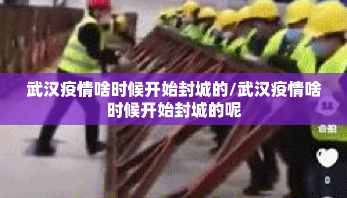 武汉疫情啥时候开始封城的/武汉疫情啥时候开始封城的呢