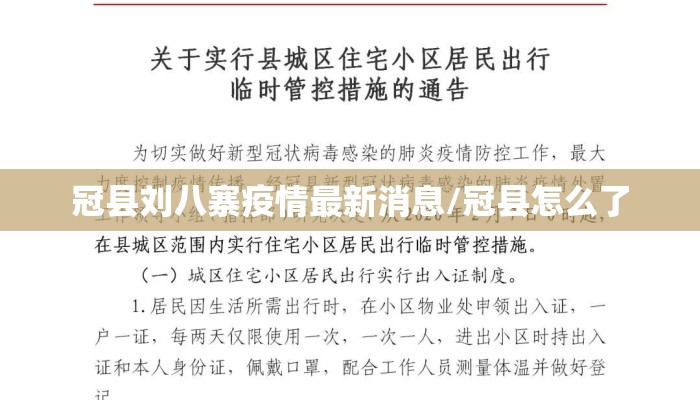 冠县刘八寨疫情最新消息/冠县怎么了