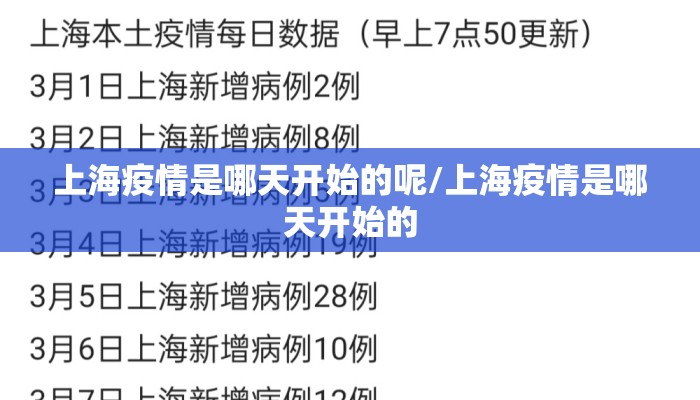 上海疫情是哪天开始的呢/上海疫情是哪天开始的