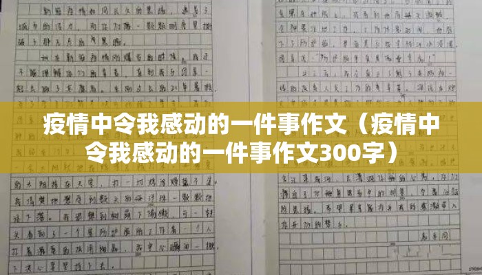 疫情中令我感动的一件事作文（疫情中令我感动的一件事作文300字）
