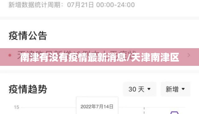 南津有没有疫情最新消息/天津南津区