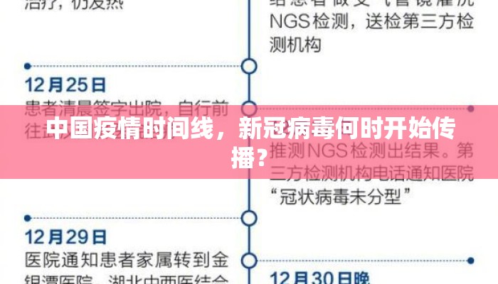 中国疫情时间线，新冠病毒何时开始传播？