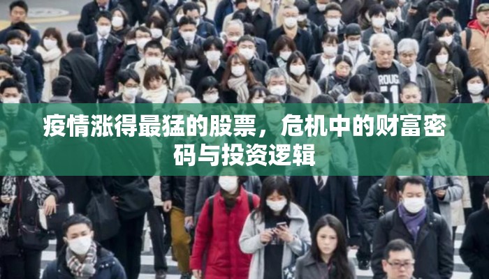 疫情涨得最猛的股票，危机中的财富密码与投资逻辑