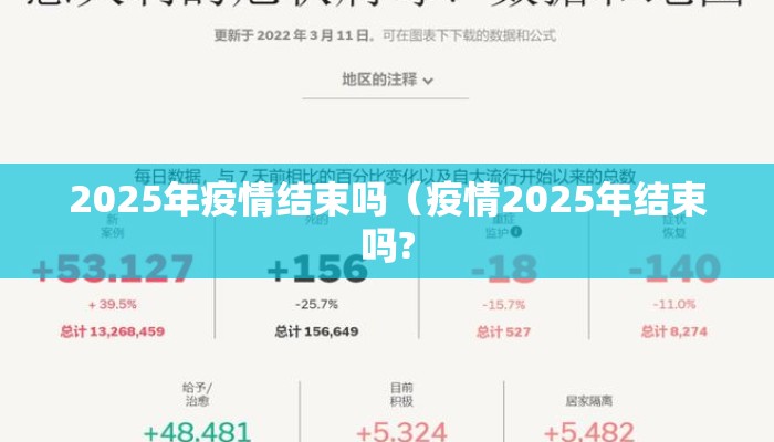 2025年疫情结束吗（疫情2025年结束吗?