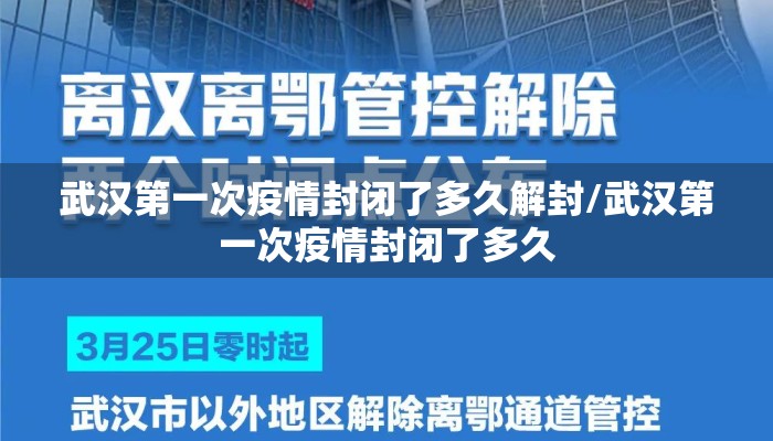 武汉第一次疫情封闭了多久解封/武汉第一次疫情封闭了多久