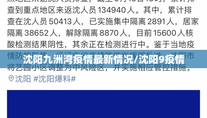 沈阳九洲湾疫情最新情况/沈阳9疫情