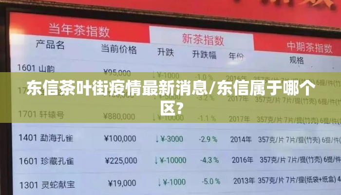 东信茶叶街疫情最新消息/东信属于哪个区?