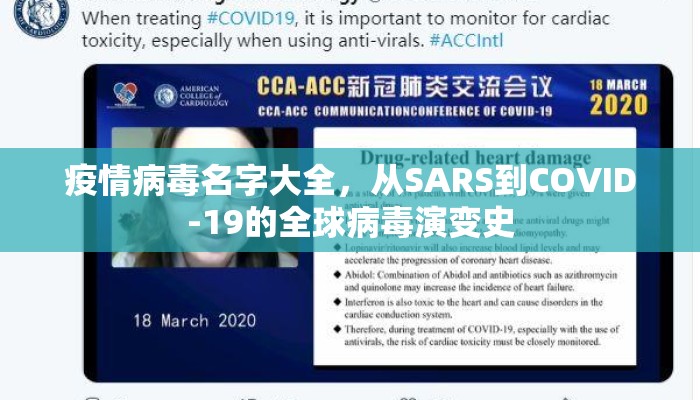 疫情病毒名字大全，从SARS到COVID-19的全球病毒演变史