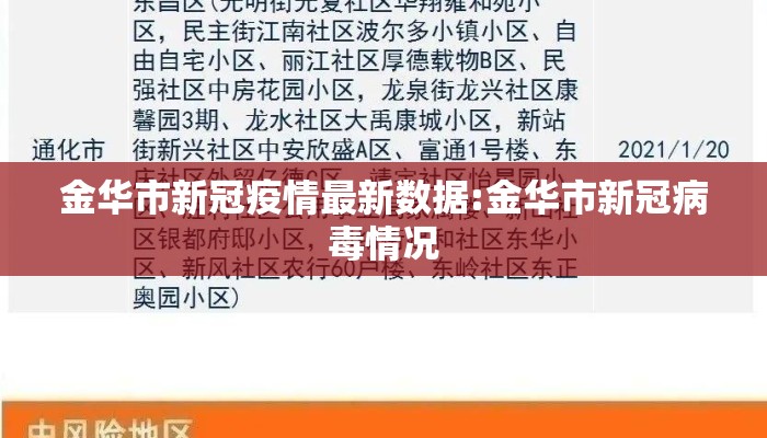 金华市新冠疫情最新数据:金华市新冠病毒情况