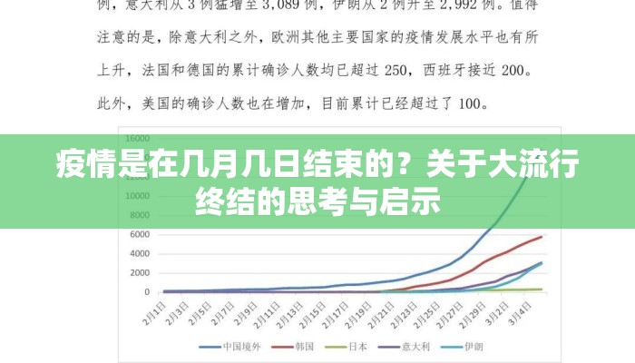 疫情是在几月几日结束的？关于大流行终结的思考与启示