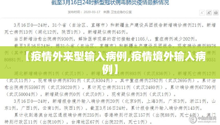【疫情外来型输入病例,疫情境外输入病例】