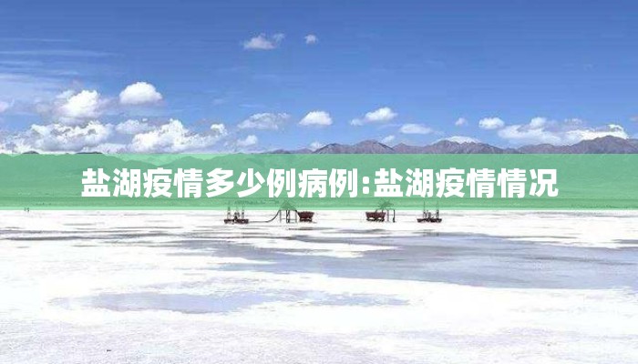 盐湖疫情多少例病例:盐湖疫情情况