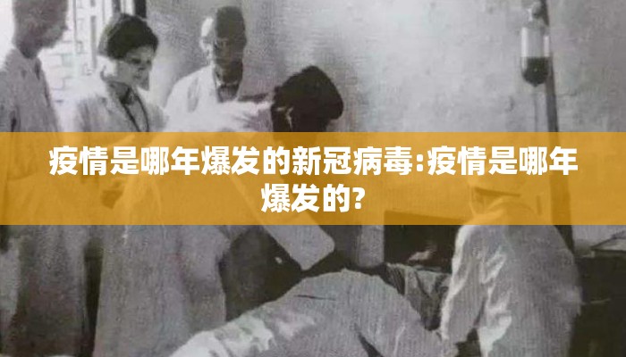 疫情是哪年爆发的新冠病毒:疫情是哪年爆发的?
